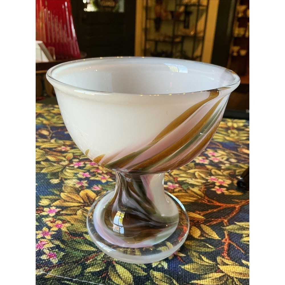 VTG 5" Per Lutken Najade MCM‎ Scandinavian Art Glass Bowl Holmegaard Signed
